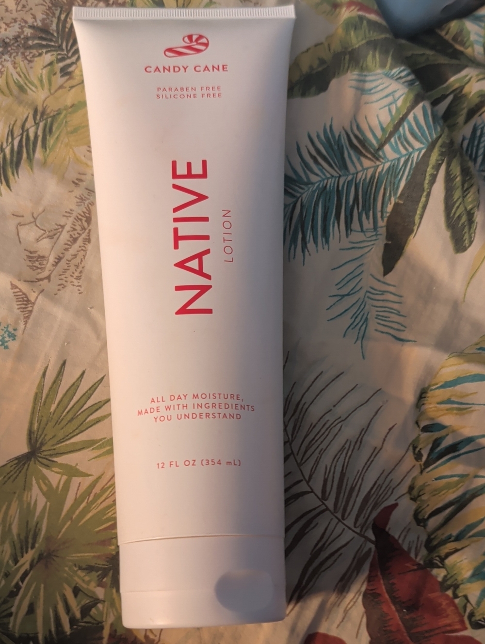 Native Candy Cane Lotion 12 Oz Natural Paraben And Silicone Free New